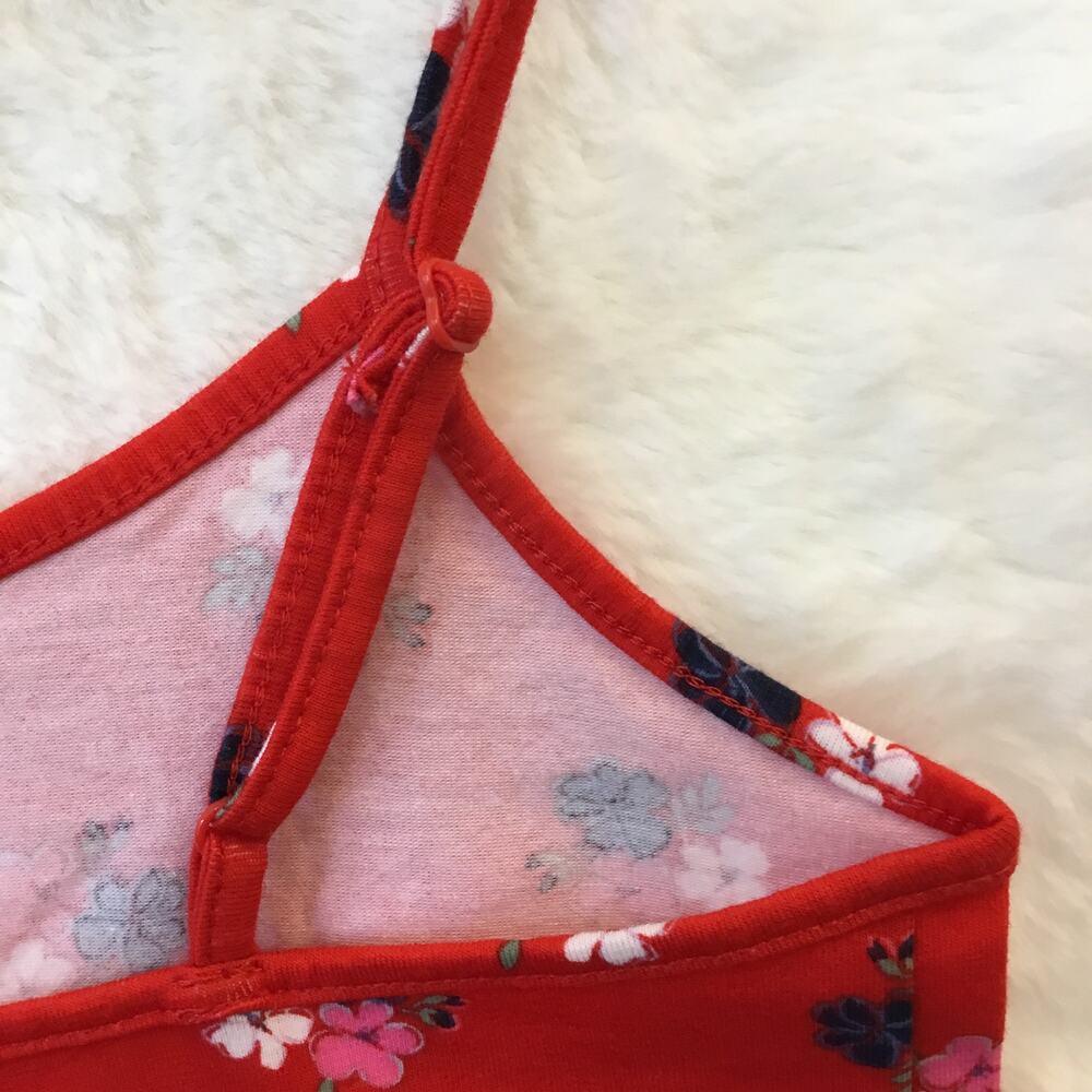 LOFT Red Bouquet Pattern Scoop Neck Cami - Picture 8 of 10